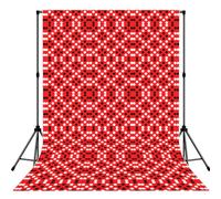 Red White Polka Dot Anti-Wrinkle Photography Background Backdrop For Portrait, Party Decoration, Video Recording & Events - 5x7ft