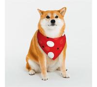 red White Polka dot Dog Bandanas Small Adjustable Dog Scarf Triangle Bibs Double Reversible Kerchief Scarf Washable Daily Handkerchief for Medium Large Dog Puppy Cat Gift