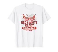 Red & White Ready - Gibraltar National Day T-Shirt