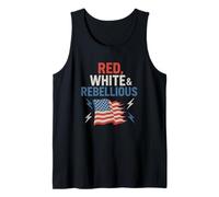 Red White & Rebellious - Patriotic Freedom Tank Top