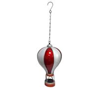Red & White Solar Hot Air Balloon Light LED Hanging Garden Lighting Decoration