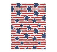 Red White Star Stripe Flag A4 Crystal Clear Sticker Sheet,Full-Print Waterproof Pet Decals with 3D Effect,Ideal for Laptops,Glass,Metal,DIY Crafts Home Decor