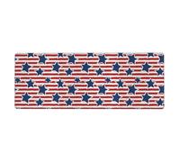 red White Star Stripe Flag Oversized Desk Pad, Thick Base Mat, Ergonomic Comfort Pad for Precision Mouse Control