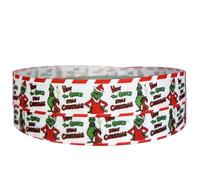 Red & White Stripe Christmas The Grinch 2m Great for Accessories Cake Decorating Ribbon & Decoration Ideas for Present Gift Wrap, Bows, Toppers or Wrapping for Bags. Eve Boxes, Cards, Cindy Loo
