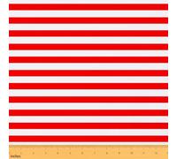 Red White Stripes Craft Fabric No Stretch,Geometric Lines Soft Flannel Polyester,Stripes Classic Vertical Stripe Ideal for Quilting & Handmade Artwork,Classic Simple 2 Yard Bolt,72" L x 59" W
