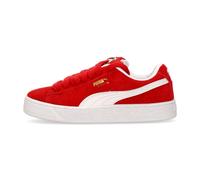 Red/White Suede Low Shoe - male - PUMA - Sneakers - Red - 6 UK - Shoes 6 UK