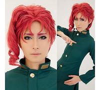 Red Wig Anime JoJo' Bizarre Adventure Kakyoin Noriaki Cosplay Hair Halloween Role Play One Size