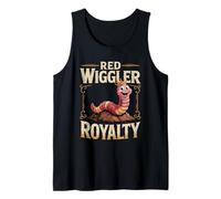 Red Wiggler Royalty Red Wiggler Worm Farm Tank Top