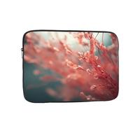 Red Willow Flower Patterned Laptop Sleeve 17 Inch Shockproof for Slim Protective Notebook Computer Bag Briefcase