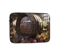 Red Wine Barrel Laptop Case 12 inch, Shockproof Protective Computer Sleeve Cover Water Resistant Laptop Bag Carrying Tablet Cover Briefcase Handbags Gifts for Men Women