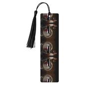 Red Wine Bottle Glass Wooden Bookmark - Beautiful Double-Sided Printed Bookmarks Made from High-Quality Poplar Wood for Books, Journals & More
