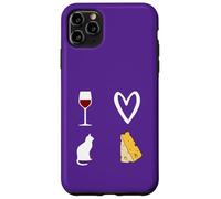 Red Wine, Cat and Cheese This Is What I Love Woman Man Case for iPhone 11 Pro Max