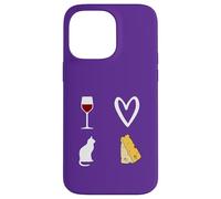 Red Wine, Cat and Cheese This Is What I Love Woman Man Case for iPhone 14 Pro Max