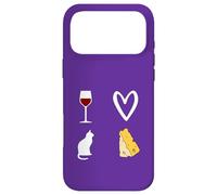 Red Wine, Cat and Cheese This Is What I Love Woman Man Case for iPhone 17 Pro Max