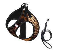Red Wine Cellar picture print Dog Harness and Leash Set, Reflective Adjustable Puppy Vest for Small Medium Large Dogs, Cats