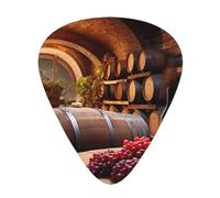 Red Wine Cellar Print Guitar Pick Comfortable Feel, Clear Sound, Multiple Thicknesses For Varied Tones