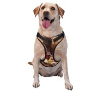 Red Wine Cellar Printed,Pet Harness,Adjustable Reflective Dog Harness,Pet Leash Vest,L