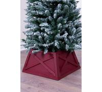 (Red Wine) Christmas Tree World | Wooden Christmas Tree Skirt