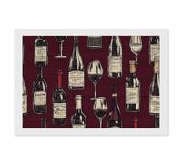 Red Wine Glass and Bottles 5D Diamond Art Painting Kits for Adults Square Diamonds Drill