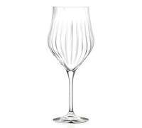 Red Wine Glass Timeless RCR Cristallo Luxion Stelo Rigato 45cl Set of 6