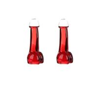 Red Wine Glasses Sexy Clear Glasses for Beer Champagne Funny Wine Drinking Glass Funky Personalised Whiskey Cocktail Glass Home Ware Cup Novelty Shape Cup for Club Party Bar (2PCS, One Size)