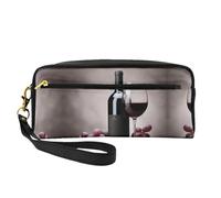 Red Wine Makeup Bag Travel Cosmetic Bag,Make Up Bags for Women Makeup Organizer Case,Travel Essentials