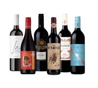 Red Wine Mixed Case - 6 x 75 ottles | Merlot, Malbec & Rioja Selection | Premium Red Wine Gift Set | Imported Wines from France, South Africa, Argentina & Spain
