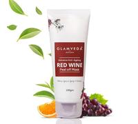 Red Wine Peel Off Mask - Anti-Aging, De-Tan & Glowing Skin Treatment. Removes Blackheads, Dark Spots, Minimizes Wrinkles, Suitable for All Skin Types, 100g