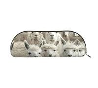 Red Wine Print Cosmetic Bags For Women,Receive Bag Makeup Bag Travel Storage Bag Toiletry Bags Pencil Case, Cute Llama, One Size