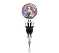 Red Wine Stoppers, Unicorns Doughnut Rainbow Printed Red Wine Stoppers,universal Red Wine Stoppers,camping Red Wine Stoppers