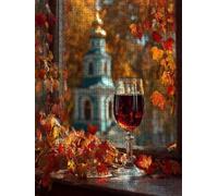 Red Wine Villa Jigsaw Puzzle 4000 Piece, Puzzles for Adults 4000, The Impossible Challenge, Jigsaw Puzzle Games Classic Educational, Wooden Puzzles, for Home Wall Decoration Gift FNKL1-399