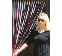(Red Wine & White) Heavy Duty Caravan/RV Blind- 62cm wide- Perfect for mobile travelling.