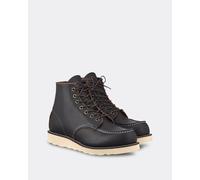 Red Wing 6 Inch Moc Toe Mens Boot - Black Leather - Size UK 9.5