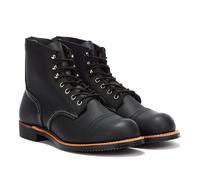 Red Wing Mens 8084 Iron Ranger Boots in Black Leather - Size UK 10