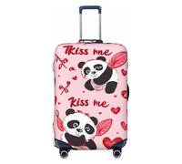 Red Wing Panda Elastic Travel Luggage Cover Suitcase Protector, Print Suitcase Baggage Cover Anti-Scratch
