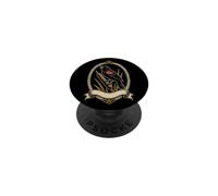 Red-Winged Blackbird Vintage Bird Watching Badge PopSockets Adhesive PopGrip