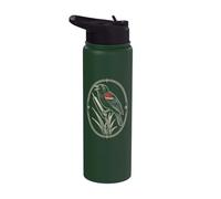 Red-Winged Blackbird Vintage Bird Watching Badge Stainless Steel Insulated Water Bottle