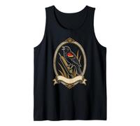 Red-Winged Blackbird Vintage Bird Watching Badge Tank Top