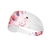 Red-winged Rabbit Printed Elastic Sports Headband: Stretchy Sweatband for Running Gym Cycling Yoga Fitness Travel Unisex
