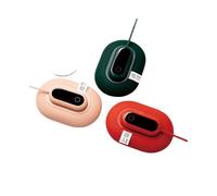 (Red) Winter Warm Water Bag Portable Heating Hand Warmer Soft Thickened Hot Water Bottle