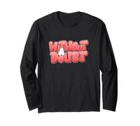 Red Without A Doubt Red Graphic Long Sleeve T-Shirt