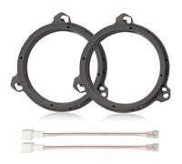RED WOLF Aftermarket 6.5 inch Speaker Adapter Spacers Ring Bracket Mounting+Speaker Wire Harness Replacement for Nissan Murano Sentra 2000-2019, Titan 2004-2019, Kia K2 2011+
