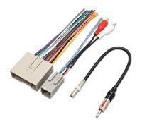 RED WOLF Aftermarket Stereo Install Wiring Harness with RCA Adapter, Radio Antenna Adapter Plug for Some Ford 2006-2012, Lincoln 2006-2010, Mercury 2006-2009 Vehicles