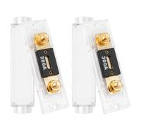 RED WOLF Car Radio Audio ANL Fuse Block Holder with 300 Amp 12 V Fusible Distribution Block 0/2/4 Gauge In Out for Trolling Motor ATV Trailer Inverters and Video System 2 PCS, Gold Plated