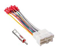 RED WOLF Car Radio Wiring Harness w/Antenna Adapter Compatible with 1988-2002 GM Chevrolet GMC Buick Cadillac Install Aftermarket Stereo Adapter w/Wire Connector Butt