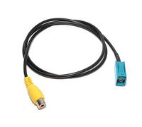 RED WOLF Car Reversing Camera Cable Adaptor Fakra to RCA Female Leads Connector Plug for Mercedes Comand Blaupunkt PCM NTG Jaguar Range Rover Ford Stereo Video Input Adapter