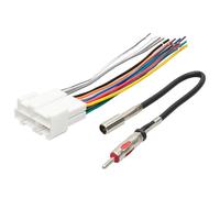 RED WOLF Radio Wiring Harness with Antenna Adapter Plug for 1989-2002 Chevy GMC Buick Cadillac Aftermarket Stereo Install Connector Kit