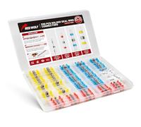 RED WOLF Solder Connectors, Shrink Connectors, Pack of 330, Butt Connectors, Cable Connectors, Waterproof for Car, Marine, Home, Solder, Seal Wire Connectors, Welded Connector Kit, Shrink Ratio 3:1