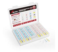 RED WOLF Solder Seal Wire Connector Kit 250 PCS Electrical Wiring Connector Butt for Marine Automotive Motorcycle Boat Truck Insulated Cable Splice Terminals Joint Waterproof