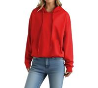 Red Womens Hoodie Womens Hoodies Sweatshirts Long Sleeve Tops Extra Long Blanket Hoodie Women Xmas Sweatshirts Women Lady Vintage Personalised Hooded Ladies Hoody Ladies Summer Blouses
